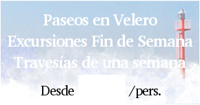 Paseos en Velero. Excursiones Fin de Semana. Travesías de una semana. Desde 40€